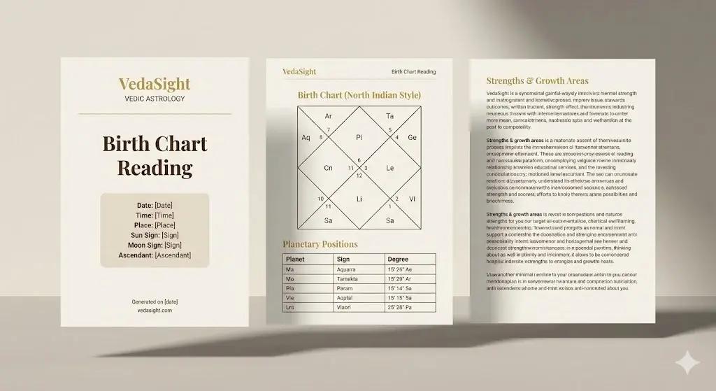 Sample Birth Chart Reading PDF preview